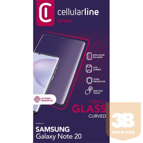 Cellularline Képernyővédő fólia, ANTISHOCK TEMPERED GLASS GALAXY NOTE 20