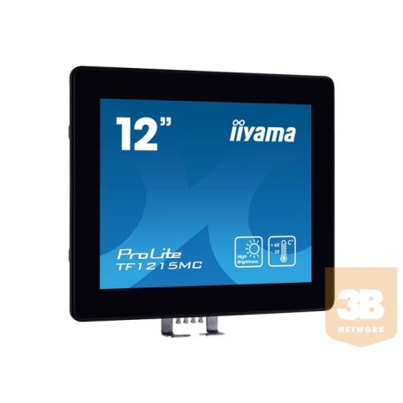 IIYAMA TF1215MC-B1 12.1inch PCAP Bezel Touch 1024x768 450cd/m2 DisplayPort HDMI VGA Through Glass Gloves mode