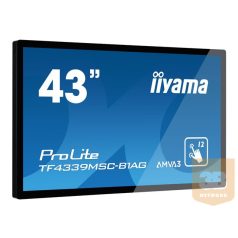   IIYAMA TF4339MSC-B1AG 43inch PCAP LED 1920x1080 12 Points Touch 16:9 60Hz 4000:1 340cd/m2 2xHDMI 2xDP VGA