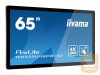 IIYAMA TF6539UHSC-B1AG 65inch WIDE LCD 50-Points Touch Screen 3840x2160 1100:1 500cd/m2 UHD IPS panel LED VGA 2xHDMI DP