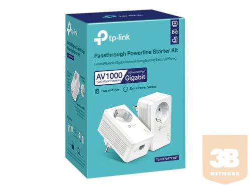 TP-LINK AV1000 Gigabit Passthrough Powerline Starter Kit