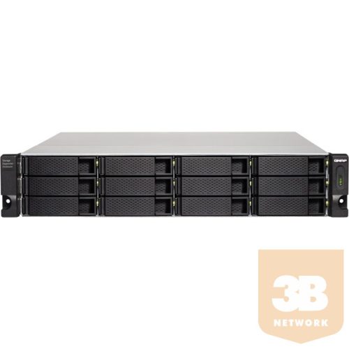 QNAP TL-R1200C-RP 12-bay 2U rackmount USB-C 3.1 Gen2 10Gbps JBOD expansion unit