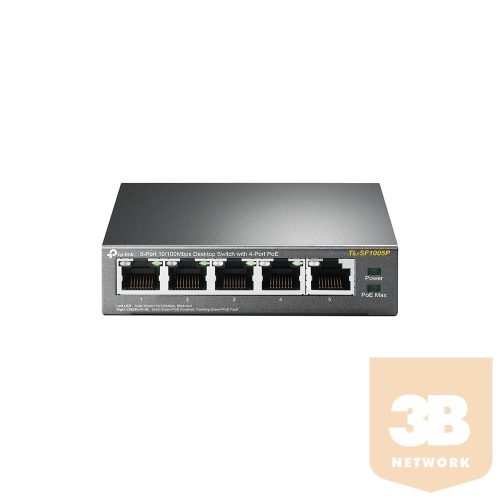 TP-Link TL-SF1005P 5-Port 10/100Mbpst Desktop Switch with 4-Port PoE