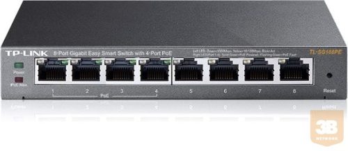 TP-Link TL-SG108PE 8-port Gigabit Desktop Switch Easy Smart with 4-Port PoE