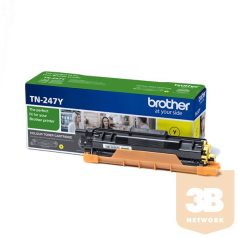   BROTHER Toner TN-247Y, Highcap- 2.300 oldal (ISO/IEC 19798), Sárga