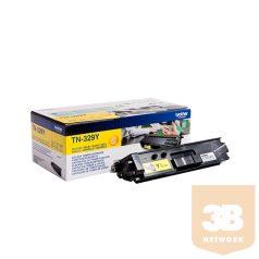 BROTHER Toner TN329Y - 6000 oldal, Sárga