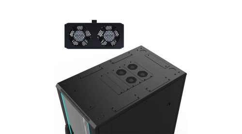 X-Tech - 18U szerver rack szekrény 600x1000, Fekete, lapraszerelt