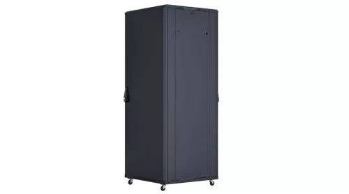 X-Tech 22U álló rack szekrény 600x800 mm G7, fekete, lapraszerelt