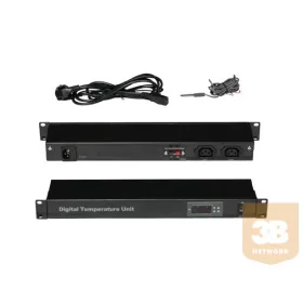 X-Tech - 1U Digitális termosztát panel rack szekrénybe