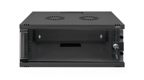Digitus 4U 19" fali rack szekrény 540x400 mm, világosszürke, lapraszerelt