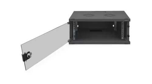 Digitus 4U 19" fali rack szekrény 540x400 mm, világosszürke, lapraszerelt