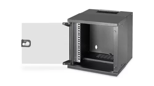 Digitus 6U 10" fali mini rack szekrény 315x300 mm, fekete