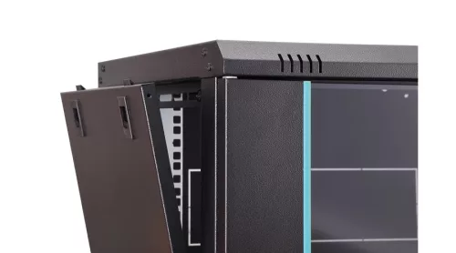 Digitus 7U 19" fali rack szekrény 600x450 mm, fekete, lapraszerelt