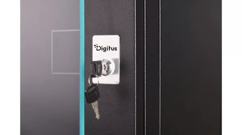 Digitus 7U 19" fali rack szekrény 600x450 mm, fekete, lapraszerelt