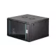 Digitus 7U 19" fali rack szekrény 600x600 mm, fekete, lapraszerelt