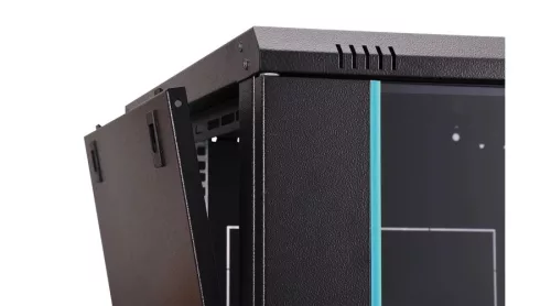 Digitus 7U 19" fali rack szekrény 600x600 mm, fekete, lapraszerelt