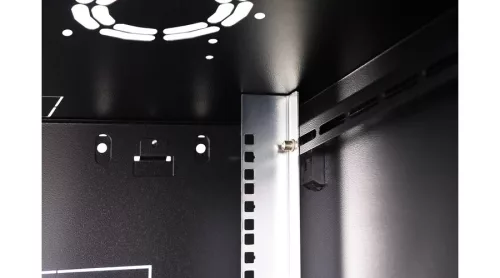 Digitus 7U 19" fali rack szekrény 600x600 mm, fekete, lapraszerelt