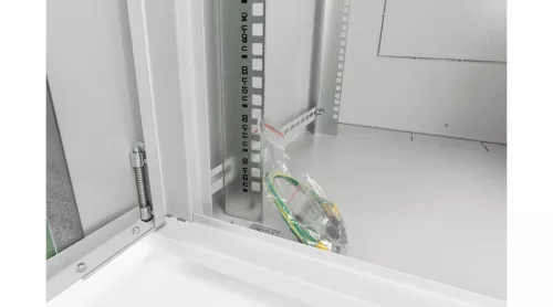 Digitus 7U 19" fali rack szekrény 600x600 mm, világosszürke, BASIC