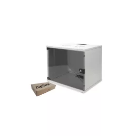   Digitus 9U 19" fali rack szekrény 540x400 mm, világosszürke, lapraszerelt
