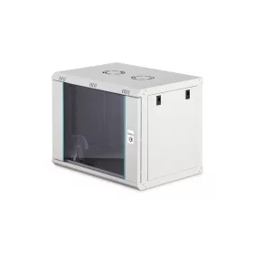   Digitus 9U 19" fali rack szekrény 600x450 mm, világosszürke, lapraszerelt