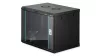 Digitus 9U 19" fali rack szekrény 600x450 mm, fekete, lapraszerelt
