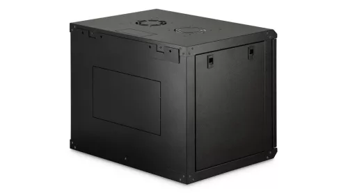 Digitus 9U 19" fali rack szekrény 600x450 mm, fekete, lapraszerelt