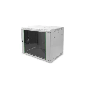   Digitus 9U 19" fali rack szekrény 600x600 mm, világosszürke, BASIC