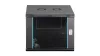 Digitus 9U 19" fali rack szekrény 600x600 mm, fekete, lapraszerelt