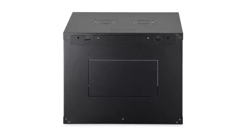 Digitus 9U 19" fali rack szekrény 600x600 mm, fekete, lapraszerelt