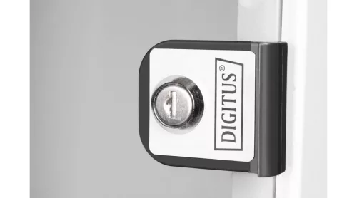 Digitus 9U 10" fali mini rack szekrény 315x300 mm, világosszürke