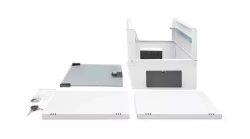 Digitus 9U 10" fali mini rack szekrény 315x300 mm, világosszürke