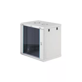   Digitus 12U 19" fali rack szekrény 600x450 mm, világosszürke, lapraszerelt
