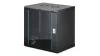Digitus 12U 19" fali rack szekrény 600x450 mm, fekete, lapraszerelt