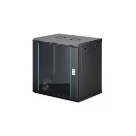   Digitus 12U 19" fali rack szekrény 600x450 mm, fekete, lapraszerelt