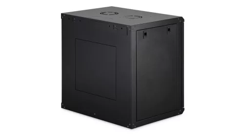 Digitus 12U 19" fali rack szekrény 600x450 mm, fekete, lapraszerelt
