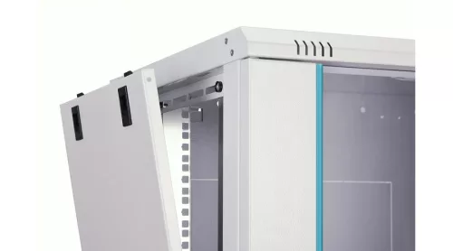 Digitus 12U 19" fali rack szekrény 600x450 mm, világosszürke, lapraszerelt