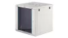 Digitus 12U 19" fali rack szekrény 600x600 mm, világosszürke, lapraszerelt