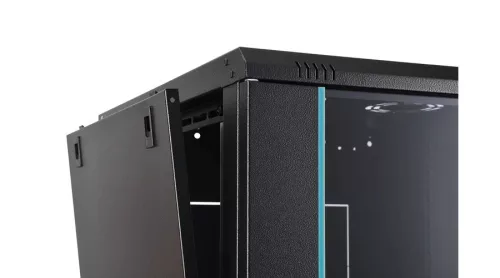 Digitus 12U 19" fali rack szekrény 600x600 mm, fekete, lapraszerelt