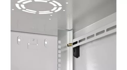 Digitus 12U 19" fali rack szekrény 600x600 mm, világosszürke, lapraszerelt