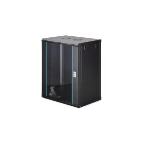   Digitus 16U 19" fali rack szekrény 600x450 mm, fekete, lapraszerelt