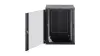 Digitus 16U 19" fali rack szekrény 600x450 mm, fekete, lapraszerelt