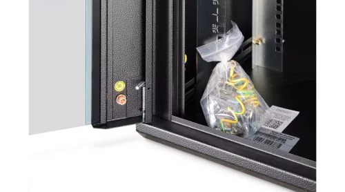 Digitus 16U 19" fali rack szekrény 600x450 mm, fekete, lapraszerelt