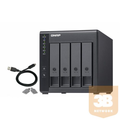 QNAP TR-004 QNAP 4-bay 3.5 SATA HDD USB 3.0 type-C hardware RAID external enclosure