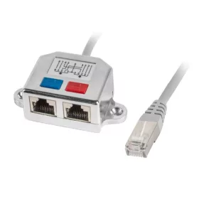   Lanberg RJ45 splitter/osztó RJ45->2xRJ45 árnyékolt, 15cm kábellel