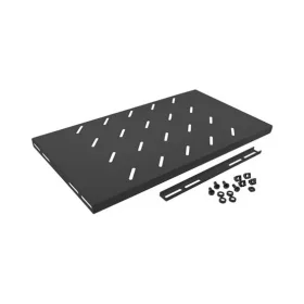   Lanberg 19" fix polc/tálca 1U, fekete, 450/600mm fali szekrényhez