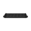 Lanberg 19" fix polc/tálca 1U/483x220 mm 25kg maximum terhelhetőség fekete