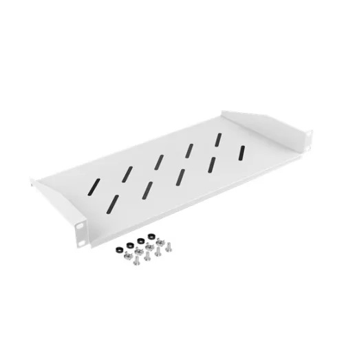 Lanberg 19" fix polc/tálca 1U/483x220 mm 25kg maximum terhelhetőség szürke