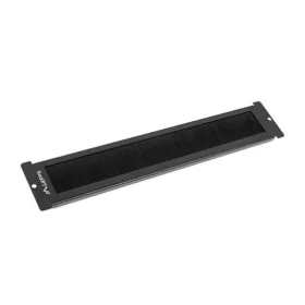   Lanberg 19" fésűs kábel átvezető FFO1 sorozatú, LCD paneles szabadon álló szekrényekhez, fekete