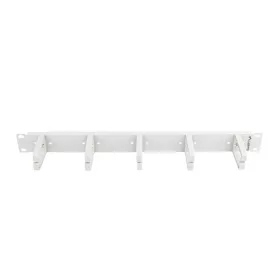   Lanberg 19" 1U gyűrűs kábelrendező panel, 5 műanyag gyűrű, szürke