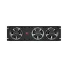 Lanberg 19" 3U függőleges ventilátor panel, 3x ventilátor, 230V, fekete